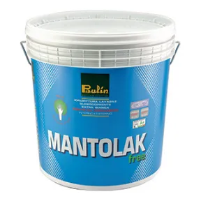 Washable water-based varnish free from formaldehyde Mantolak Free