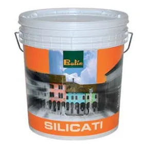Silicate coating with shaved effect